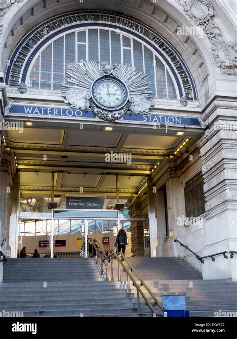 Waterloo Station Entrance London Uk Stock Photo Alamy