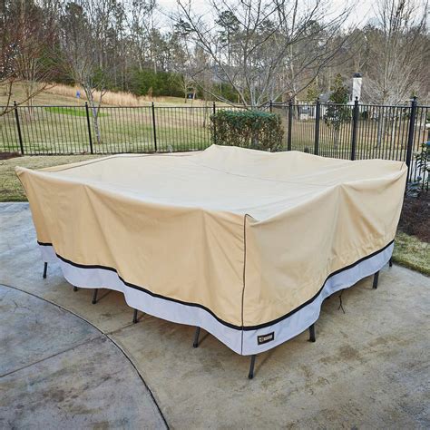 We add years of life to your outdoor furnishings with the most durable patio furniture and grill covers out there. Square Patio Furniture Set Cover by Seasons Sentry 84â ...