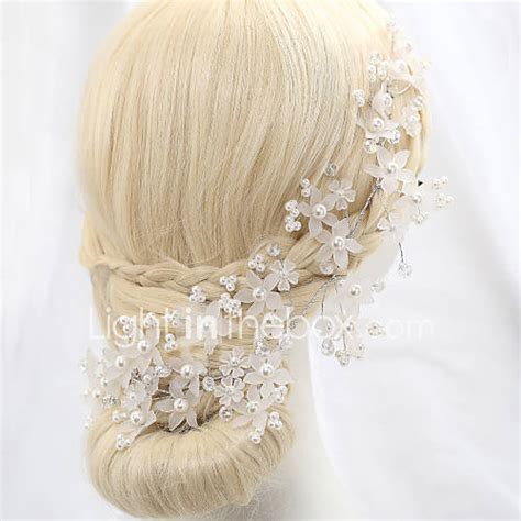 Womens Crystal Alloy Imitation Pearl Headpiece Wedding Special