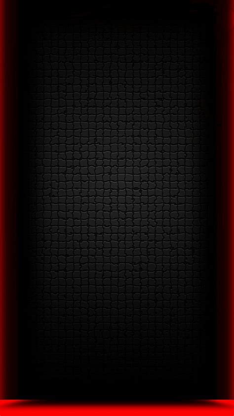 Black Textured Red Trim Wallpaper Phone Wallpaper For