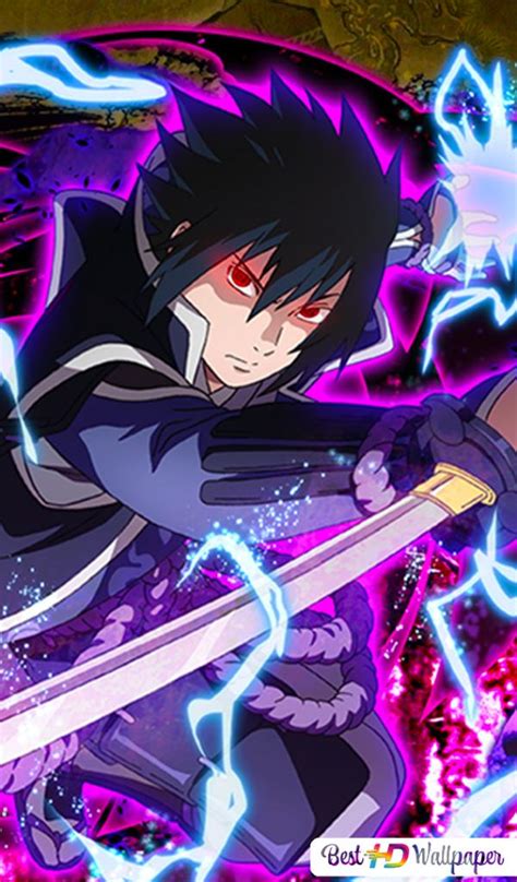 Sasuke Purple Lightning Sasuke Uchiha Lightning Blade Fra Naruto