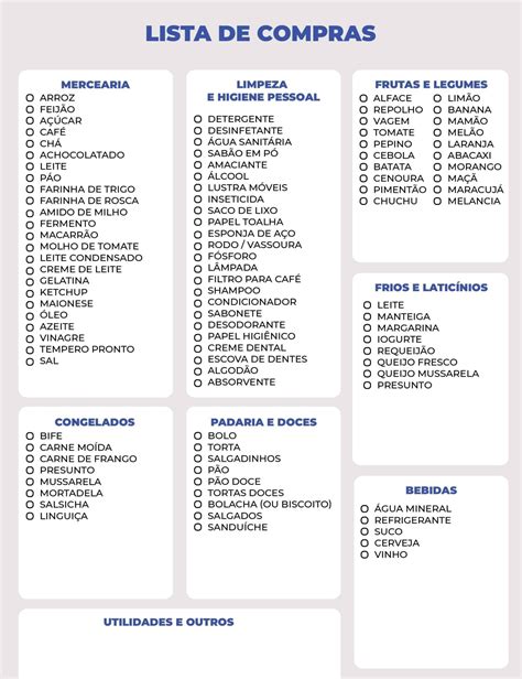 Lista De Compras De Supermercado Saiba Como Economizar 2022