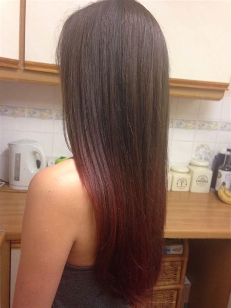 Red Dip Dye ️ Hair Fashion Ontrend Red Long Hair Styles Red Dip Dye Hair Styles