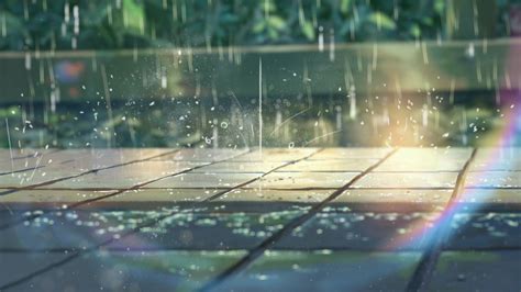 Rain Office Anime Aesthetic Background