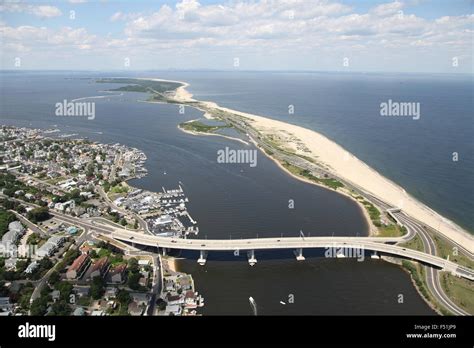 Aerial View Of Highlands New Jersey And Gateway National Recreation