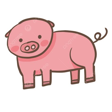 Cute Pig Png Transparent Cute Pig Pig Cute Illustration Png Image