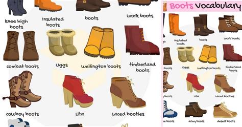 Types Of Boots Useful Boot Names In English With Pictures • 7esl