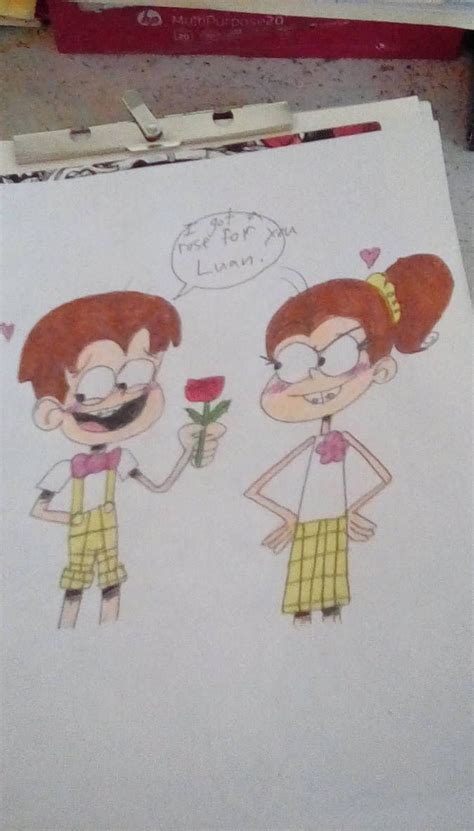 Lane X Luan Loud House Characters Tv Animation Sketch Book