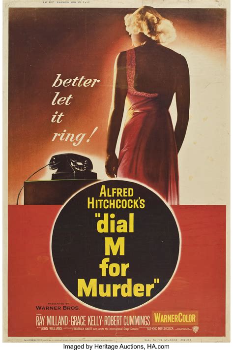 Dial M For Murder Warner Brothers 1954 Poster 40 X 60 Lot