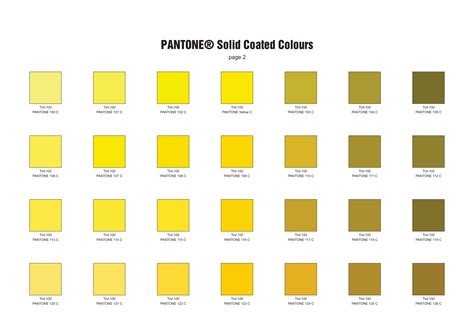 Pantone Paint Codes And Color Charts