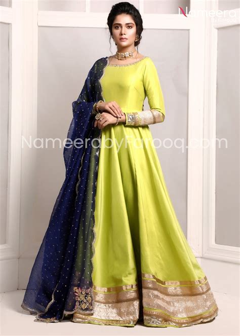 Pakistani Maxi Dress For Wedding Wear 2021 Nameera By Farooq