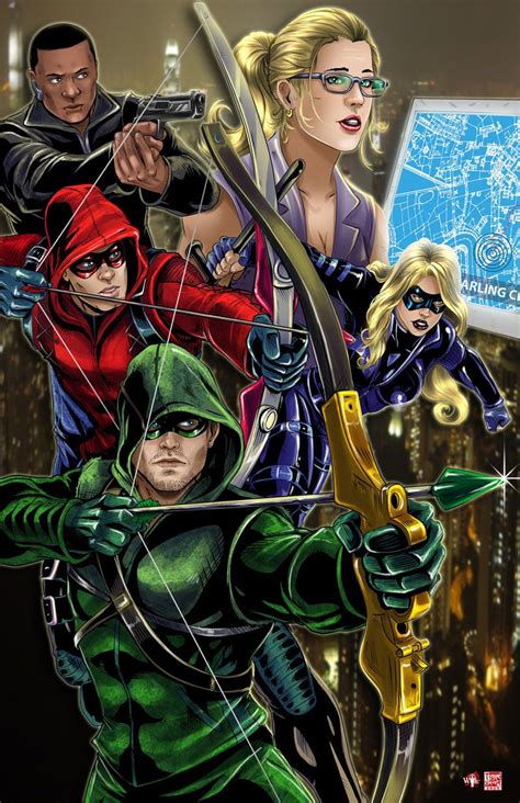 Team Arrow Green Arrow Team Arrow Arrow Art