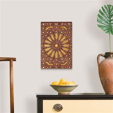 Traditional Moroccan Wood Carving Wall Art Canvas Prints Framed