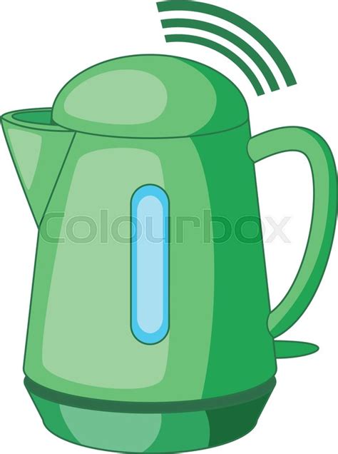 Plastic Electric Kettle With Wi Fi Connection Icon