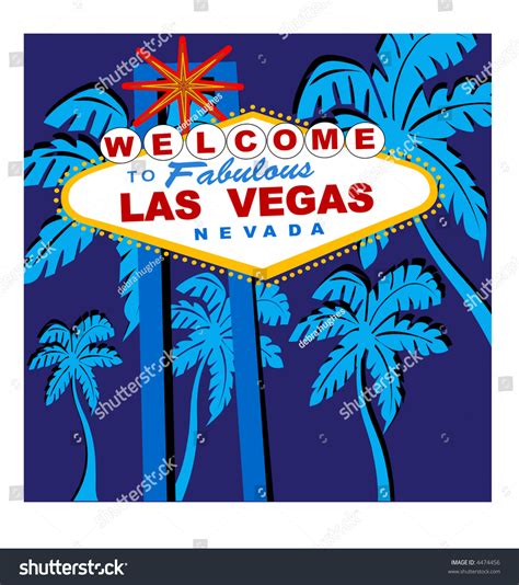 Welcome Las Vegas Sign Vector Stock Vector Royalty Free 4474456