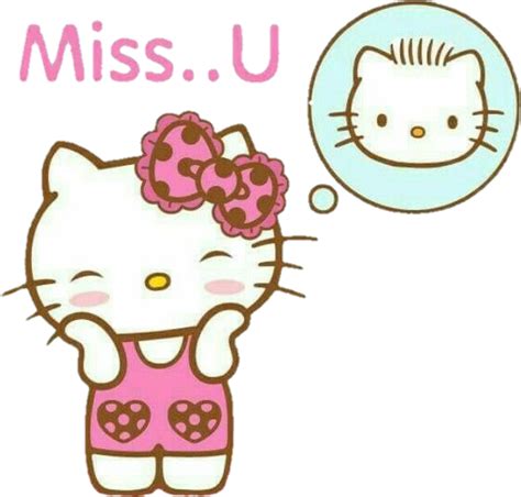 Download Transparent Miss You Clipart Hello Kitty Png  Clipartkey