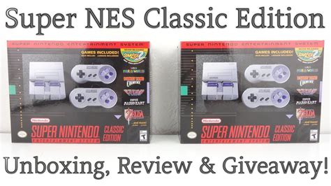 Super Nes Classic Edition Unboxing Review And Giveaway Youtube