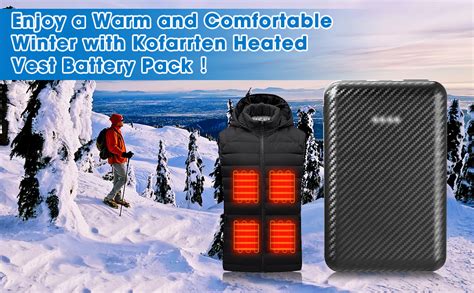 Amazon Kofarrten Heated Vest Battery Pack V A Mah Power