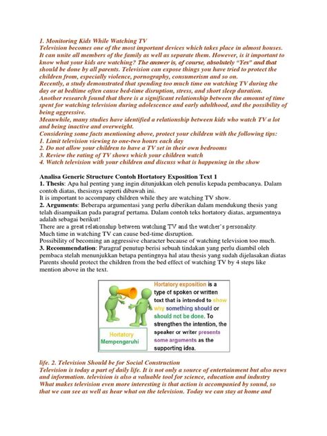 Hortatory exposition is a type of spoken or written text that is intended to persuade the listeners or readers that something should or should not happen or be done. Hortatory Exposition Example 1 | Tourism | Television