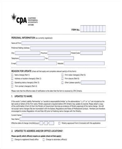 Accounting Forms Free Printable