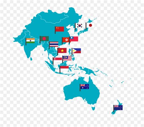 Image Asia Pacific Map Vector Hd Png Download Vhv