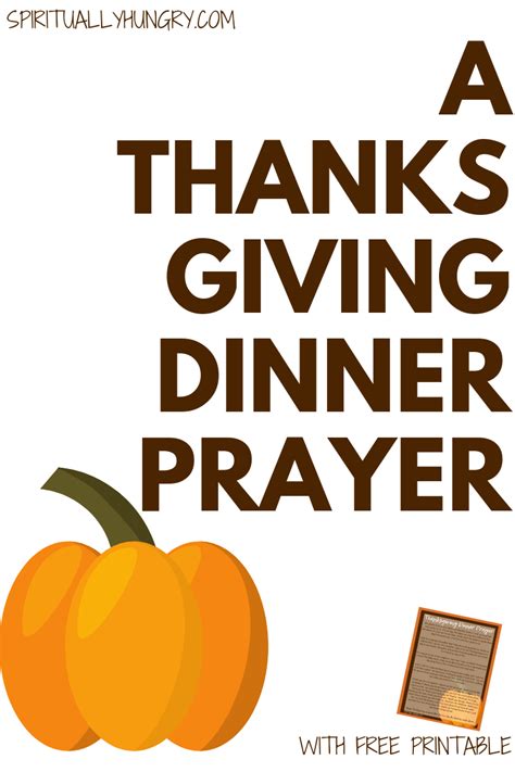 A Thanksgiving Prayer With Free Printable Spiritually Hungry