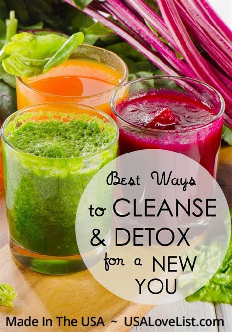 Six Ways To Cleanse And Detox For A New You • Usa Love List
