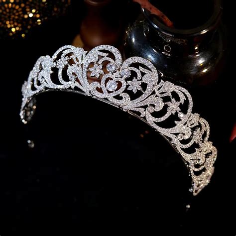 العروس الأوروبية الأميرة ديانا ولي العهد الكريستال المجوهرات مجوهرات