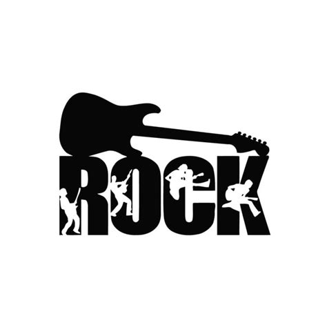 Shop Rock Music Logo Decor Vinyl Wall Art Free Shipping On Orders