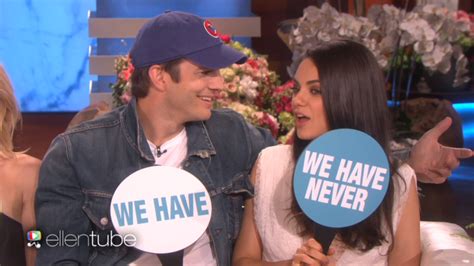 mila kunis and ashton kutcher talk their sex life on ellen