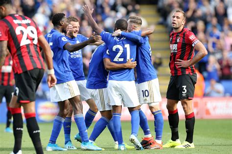 Official leicester city home and away match tickets site. Goals: Leicester City 3 Bournemouth 1