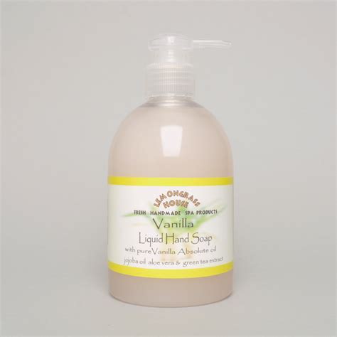 Vanilla Scented Liquid Hand Soap From Lemongrass House Uk