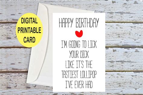 Dirty Birthday Card Boyfriend Naughty Birthday Card For Etsy Australia