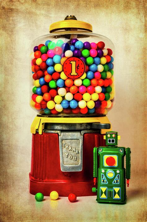 Old Bubblegum Machine And Robot Photograph By Garry Gay Fine Art America