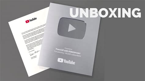6unboxing Silver Play Button 100k Subscribers Youtube Award Youtube