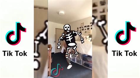 Spooky Scary Skeletons Dance Tik Tok 2020 Youtube