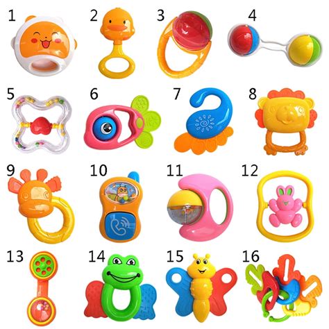 Baby Rattle Toysinfant Shakerteethergrab And Spin Rattlesearly