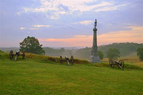 Dawn At The Gettysburg National Military Park Today As The