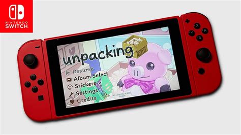 Unpacking Nintendo Switch Handheld Gameplay Youtube