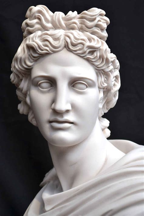 Regent Antiques Marble Stunning Marble Bust Of Greek God Apollo