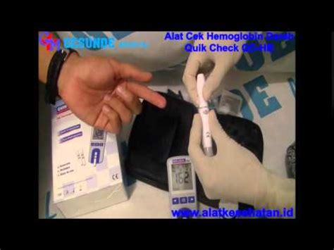 Cara Penggunaan Alat Cek Hemoglobin Darah Quik Check Qc Hb