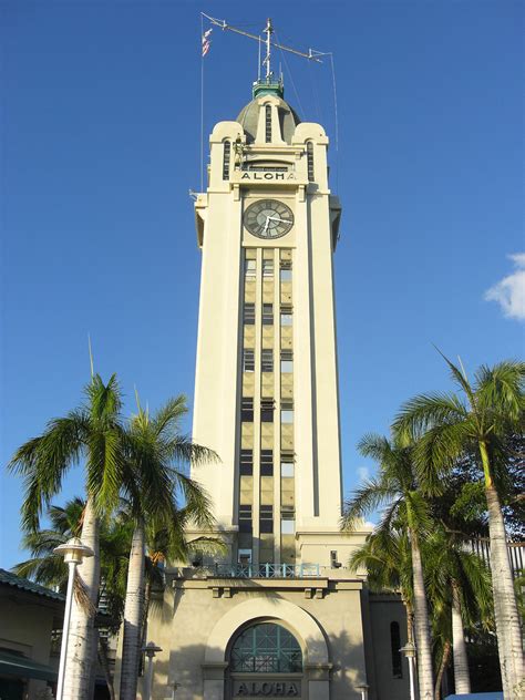 Aloha Tower Honolulu Free Stock Photo Public Domain Pictures