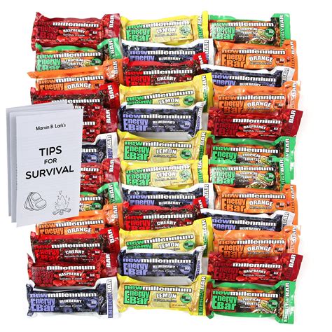 Here is the list of 5 best emergency ration bars 5. Millennium Energy Bars Assorted Flavors Including ...