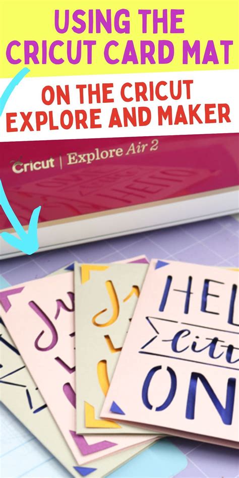 How To Use The Cricut Card Mat On The Cricut Explore And Cricut Maker In Cricut Cards