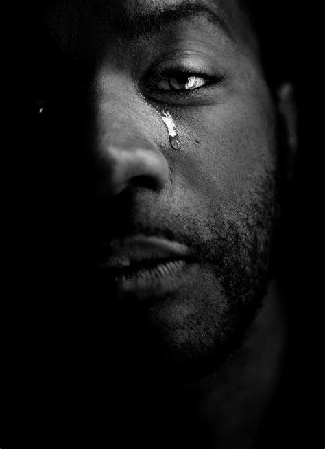 Black Man Crying Face