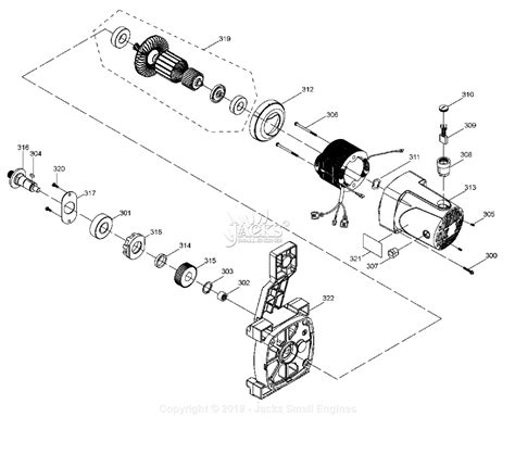 Porter Cable Pcb222ts Parts Diagram For Motor Assembly
