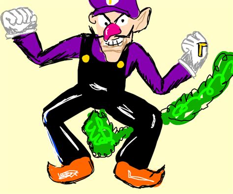 Wario Graffitis Mario Kart Into Wario Fart Drawception