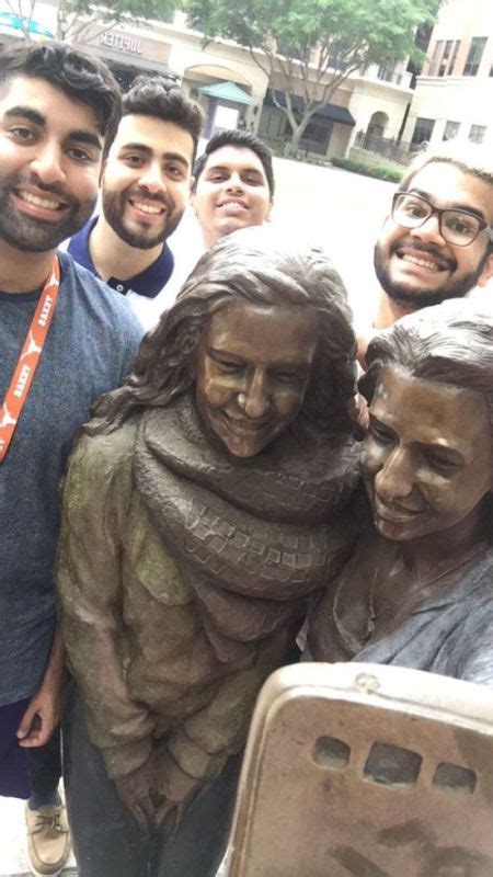 texas town erects selfie taking statue in front of city hall 5 pics