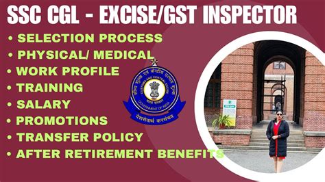 Ssc Cgl Excise Inspector Gst Inspector Work Profile Salary