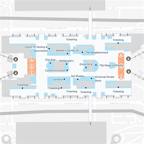 Orlando Airport Map Mco Terminal Guide